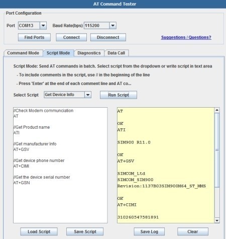 AT Command Tester