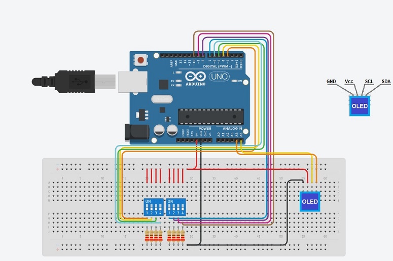 �������������� �������� ����� � ���������� � �������������� Arduino � OLED-�������