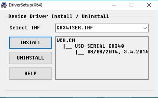 ������� ������� � ���������������� ����������� ch340g �� ������ Arduino