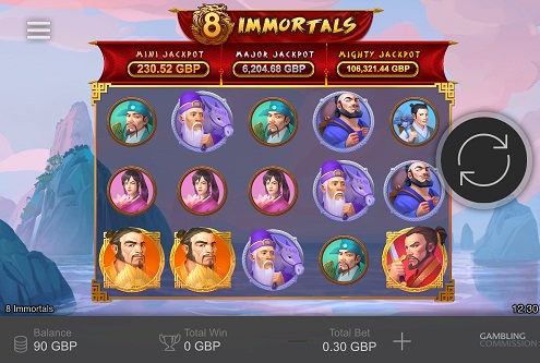 ����� ��������� 8 Immortals �� �a���o 1xslots