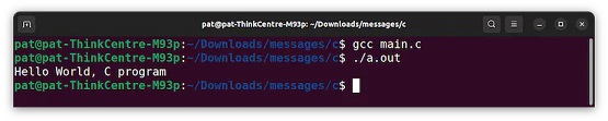 ��� ������ ��������������� �� ����� C ��� ��������� Linux