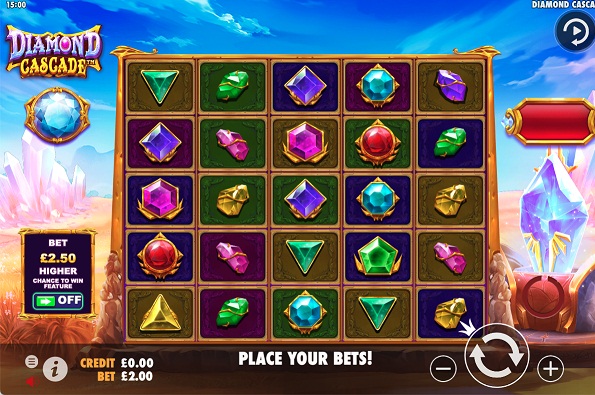 ����� ��������� Diamond Cascade �� JET casino