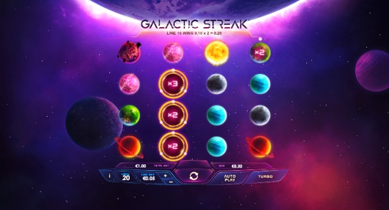 ����� ��������� Galactic Streak �� Pokerdom